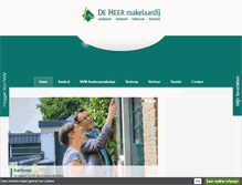 Tablet Screenshot of deheermakelaardij.nl